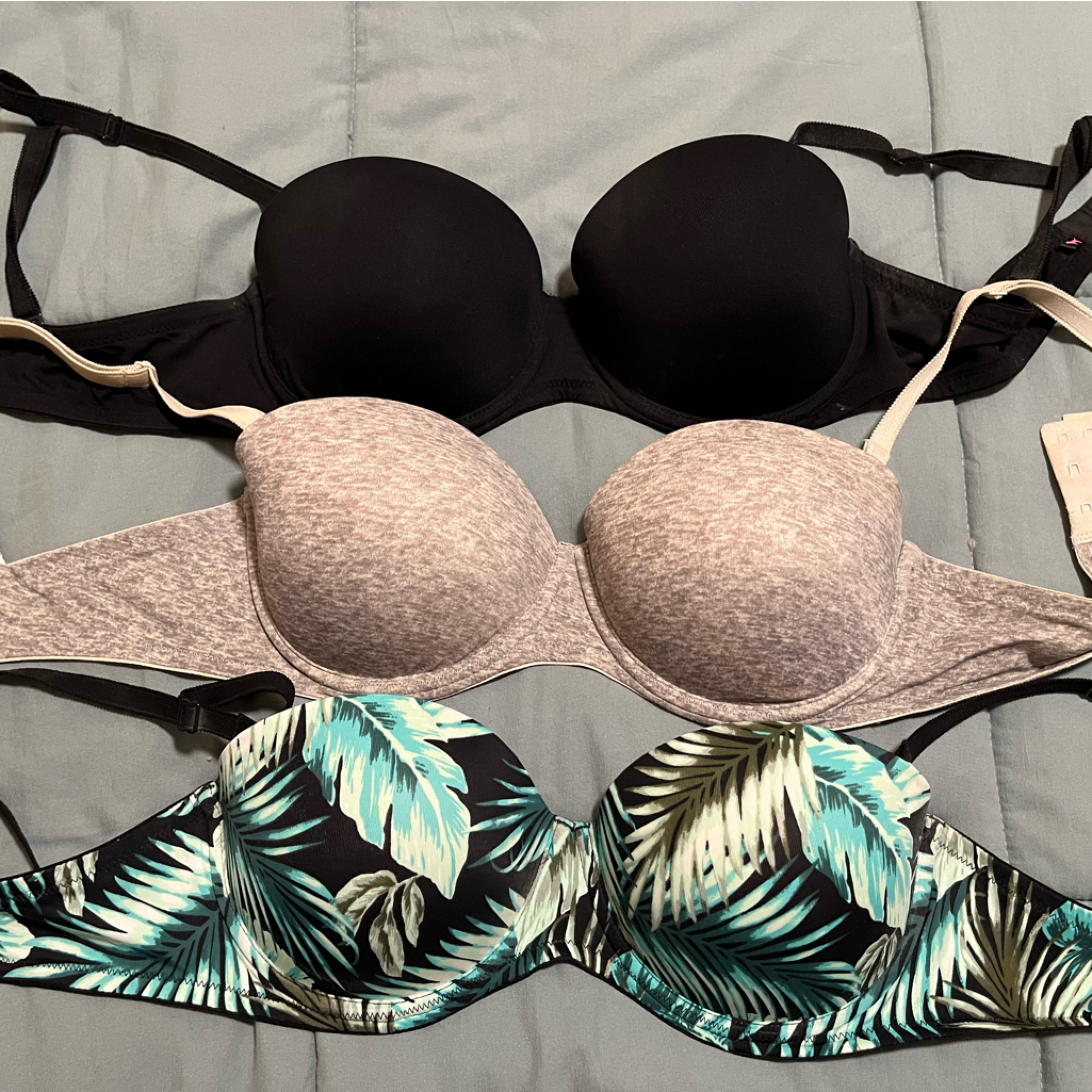 Pink- Black, Gray, Tropical Print Wear Everywhere/Multiway Push Up 34c